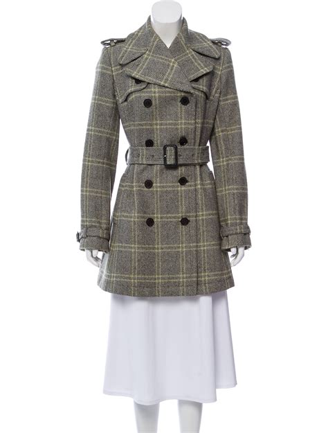 burberry wool coats|burberry plaid wool coat women.